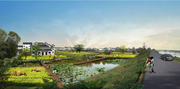 江西余江潢溪鎮渡口村美麗鄉村規劃設計